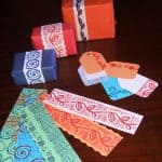 estampados con sellos de goma