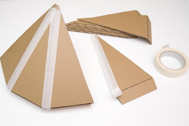 Como hacer una lampara con carton y papel