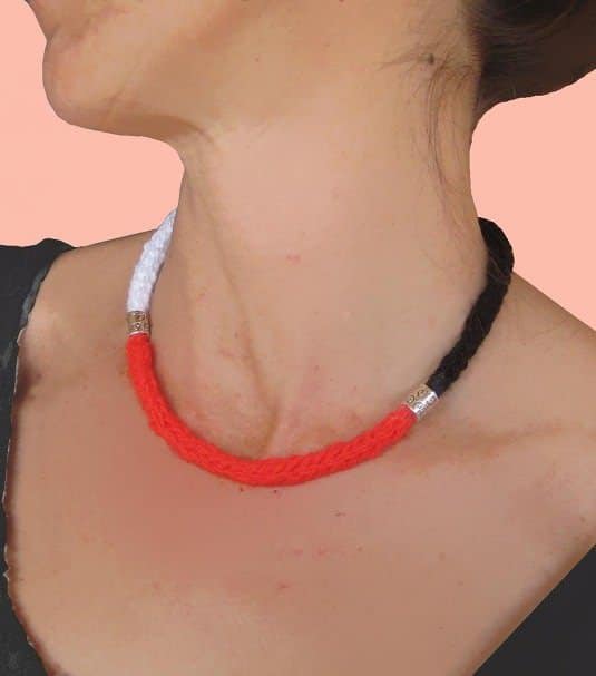 Como hacer un collar con lana, bonito, fácil y barato