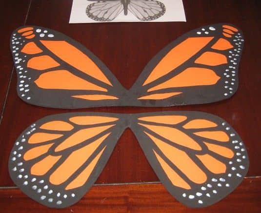 alas disfraz de mariposa
