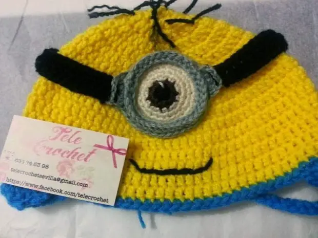 gorro de lana de los minions