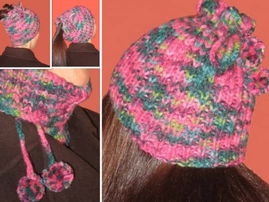 Gorro cuello de lana