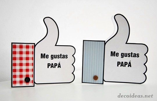 Tarjeta me gustas papa