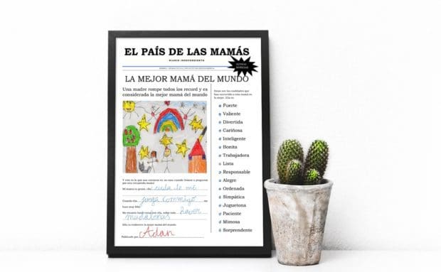 Lamina para imprimir y regalar el día de la madre