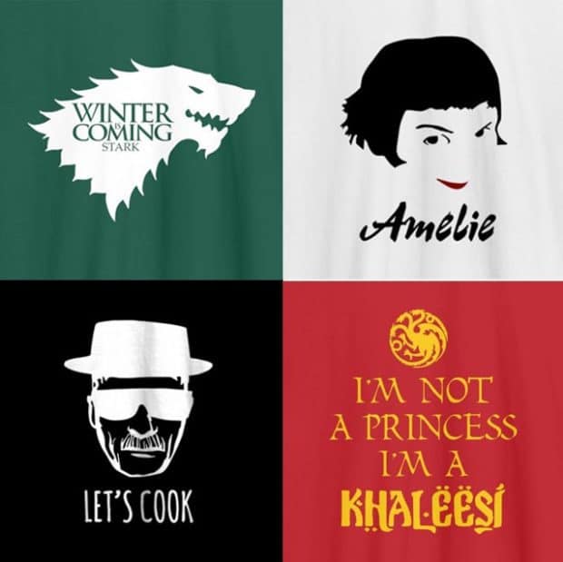 camisetas personalizadas de peliculas y series